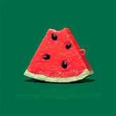 Cute Funny Watermelon Silicone AirPods Case 3″ - Red